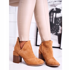 Bella Paris Stivali Con Tacco Donna Taglio Cammello Meliori marrone 3
