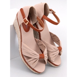 Espadrillas Kristen Beige con zeppa 1