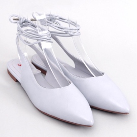 Ballerine stringate con tacco aperto Jody Grey grigio 1