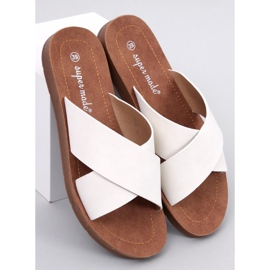 Pantofole da donna Ryan White bianca 1