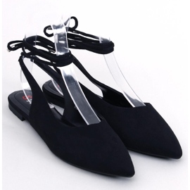 Ballerine con tacco aperto Pirson Black nero 1