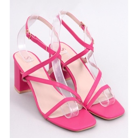 Theresa Sandali con tacco fucsia rosa 1