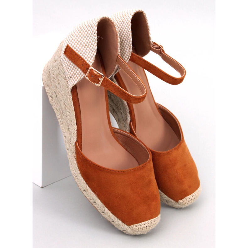 Espadrillas con zeppa Platten Camel marrone 1