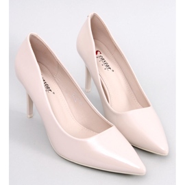 Décolleté a stiletto laccate beige Charlotte 1