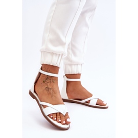 Infradito con cerniera da donna Sandali piatti Bianco Rise Up! bianca 2