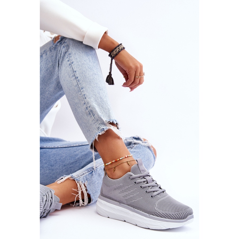 WR1 Scarpe Sportive Stringate Donna Grigio Lavarone 1