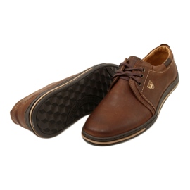 Polbut Scarpe da uomo in pelle 343 DK.Camel marrone 3