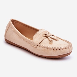 PS1 Mocassini Classici in Pelle Scamosciata Beige Good Time 1
