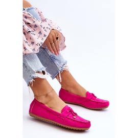PS1 Mocassini classici in pelle scamosciata fucsia Good Time rosa 1