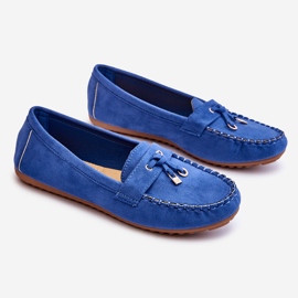 PS1 Mocassini classici in pelle scamosciata blu Good Time 2