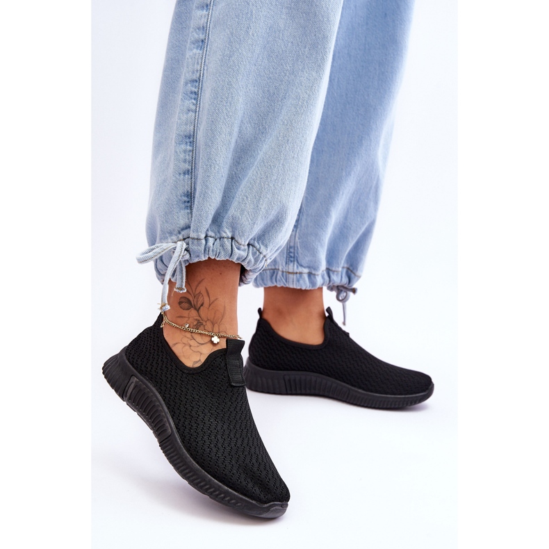PM1 Classiche scarpe sportive Slip-On Frankie nere nero 2
