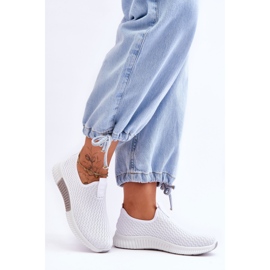 PM1 Classiche scarpe sportive senza lacci Frankie bianco 1