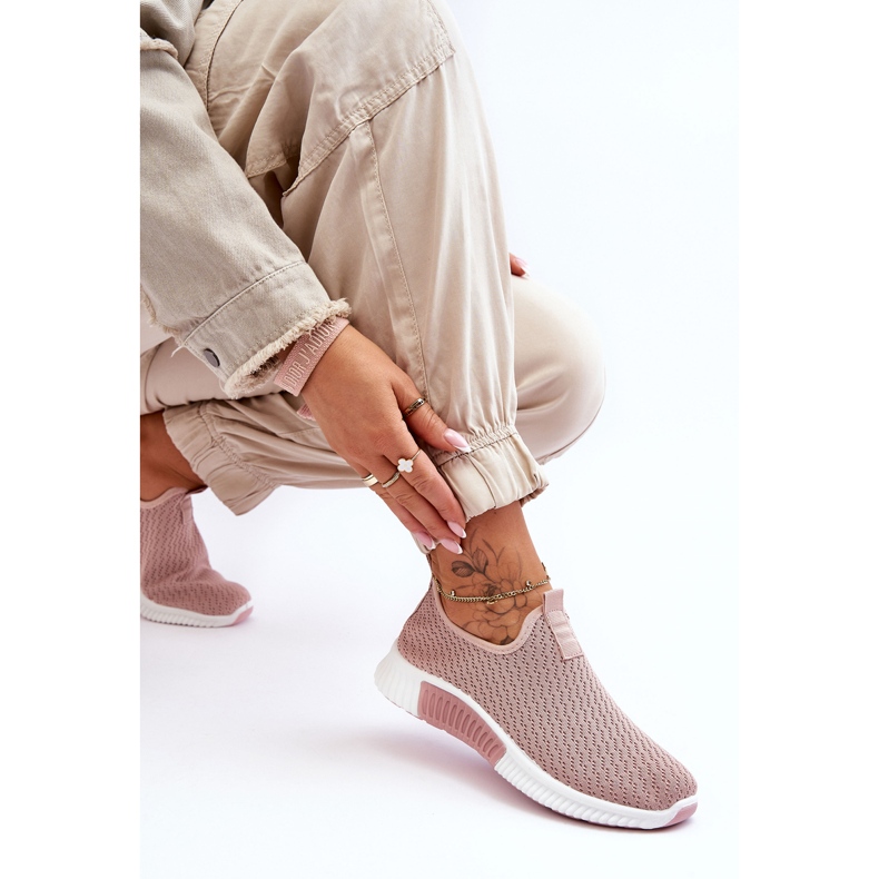 PM1 Scarpe da ginnastica classiche senza lacci Frankie rosa chiaro 1