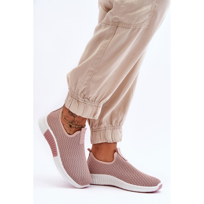 PM1 Scarpe da ginnastica classiche senza lacci Frankie rosa chiaro 2