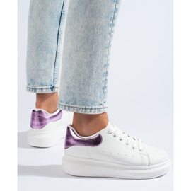 Scarpe sportive da donna bianche Shelovet bianco 1