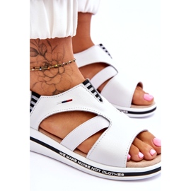 Evento Sandali Slip-on in Pelle Bianco Regio 5