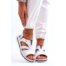 Evento Sandali Slip-on in Pelle Bianco Regio bianca 1