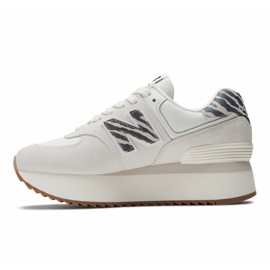 Scarpe New Balance 574+ W NBWL574ZDD bianca 1