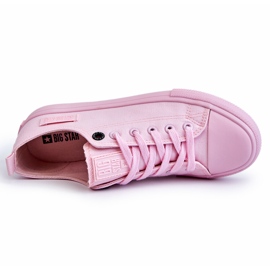 Sneakers basse classiche da donna Big Star LL274022 rosa chiaro 1