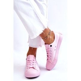 Sneakers basse classiche da donna Big Star LL274022 rosa chiaro 3