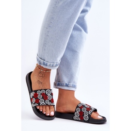 Pantofole da donna con emoticon Cosette nere nero 1