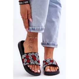 Pantofole da donna con emoticon Cosette nere nero 2