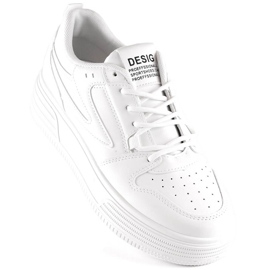 Scarpe sportive da donna sulla piattaforma bianche Vinceza 19465 bianco 1