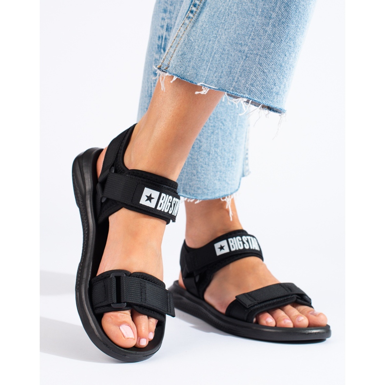 Sandali neri da donna Big Star HH274A024B nero 1