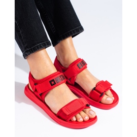 Sandali rossi da donna Big Star HH274A027 rosso 1