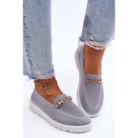 PM1 Sneakers Slip-On Abbellite Da Donna Grigio Alena 1