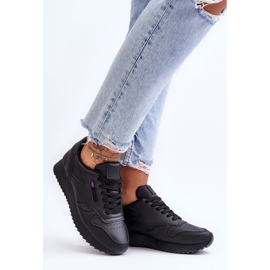 PM1 Merida Scarpe sportive in pelle con plateau e lacci neri nero 1
