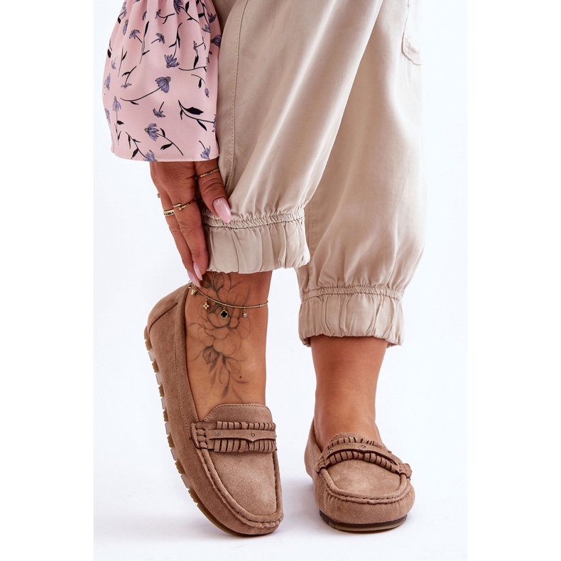PG1 Mocassini Camoscio Donna Beige Clorie 1