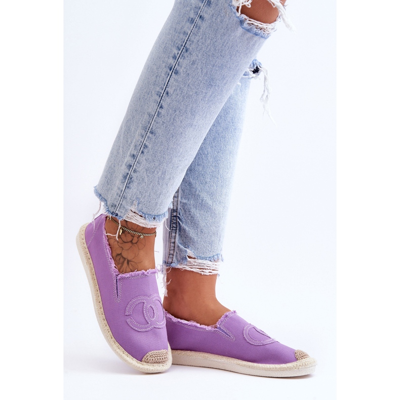Espadrillas classiche da donna Violet Flaure viola 1