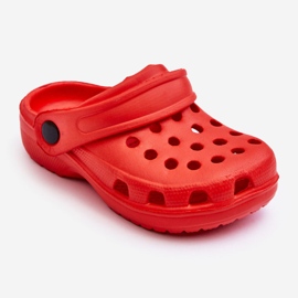 WJ1 Ciabatte Crocs in schiuma per bambini Rosso Percy 1