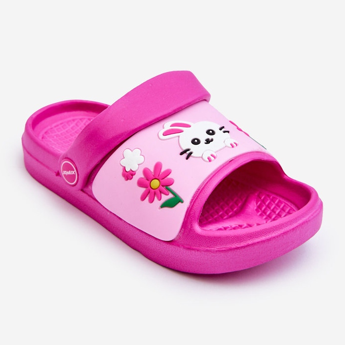 WJ1 Sandali Infradito Bambini Leggeri Con Tema Animali Fucsia Rico rosa 1