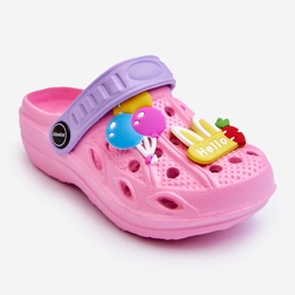 WJ1 Sandali Crocs leggeri in schiuma per bambini Dolci rosa 1