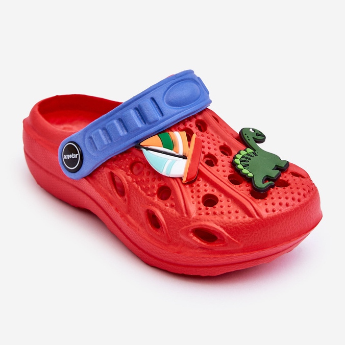 Pantofole crocs leggere in schiuma per bambini Dolci rossi rosso 1