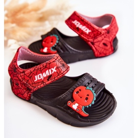 Sandalo Bambina In Schiuma Leggera Con Velcro Nero Asti 2