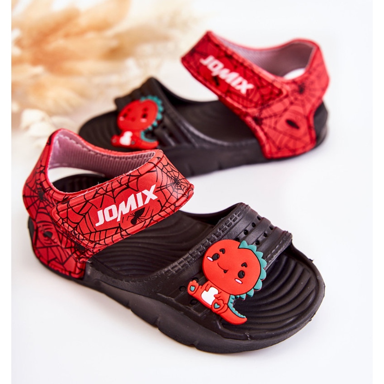 Sandalo Bambina In Schiuma Leggera Con Velcro Nero Asti 2