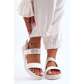 Sandali piatti da donna Big Star LL274939 bianchi bianca 2