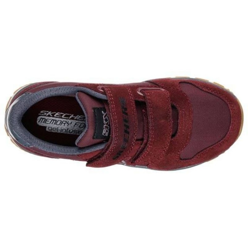 Scarpe Skechers Throwbax Jr 97360L/BURG rosso 2