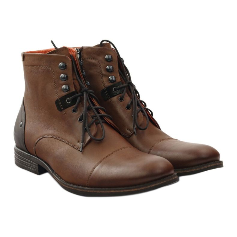 Stivali allacciati invernali Pilpol PC6009 marrone 4