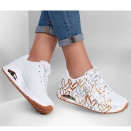 Scarpe Skechers Uno Metallic Love W 155523/WTGD bianca 1