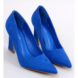 Décolleté con tacco Valli Blu Royal 1