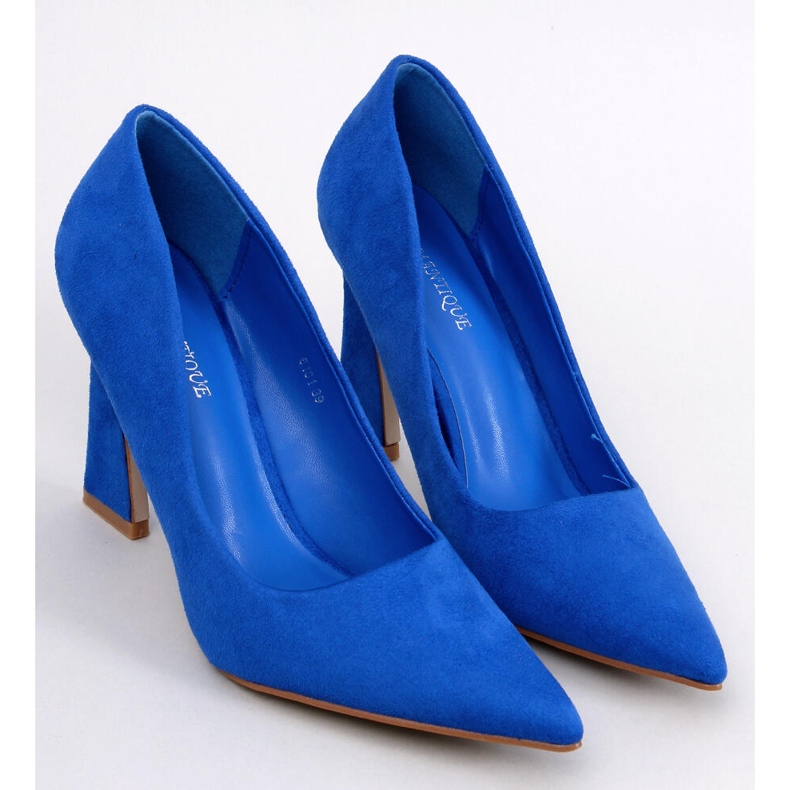 Décolleté con tacco Valli Blu Royal 1