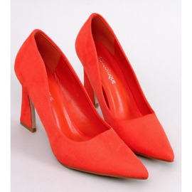 Décolleté con tacco alto di Valli Orange arancia 1