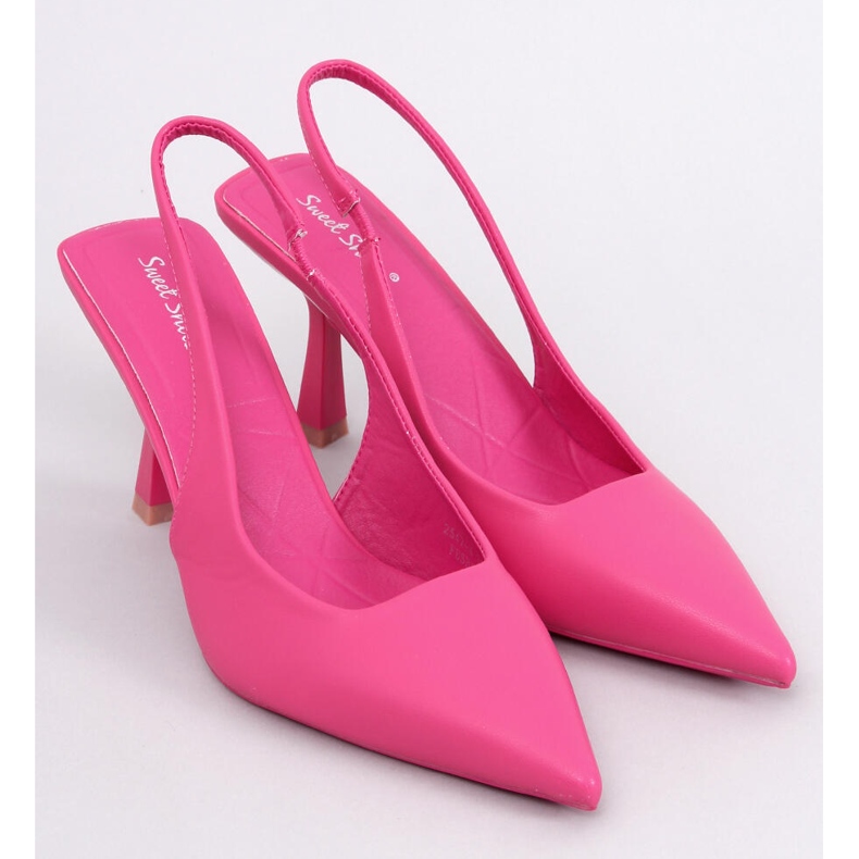 Décolleté Donell con tacco aperto Fucsia rosa 1