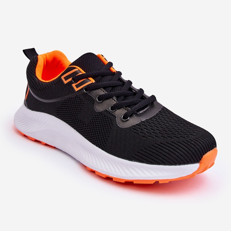 WR1 Classiche Scarpe Sportive Da Uomo Allacciate Diaspro Nero-Arancione 1