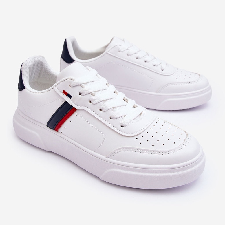 WJ1 Scarpe Sportive Classiche da Uomo Bianche e Blu Navy Enrique bianca 1