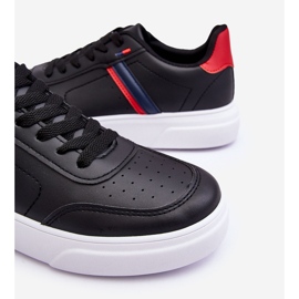 WJ1 Scarpe da ginnastica classiche da uomo nere e rosse Enrique nero 2